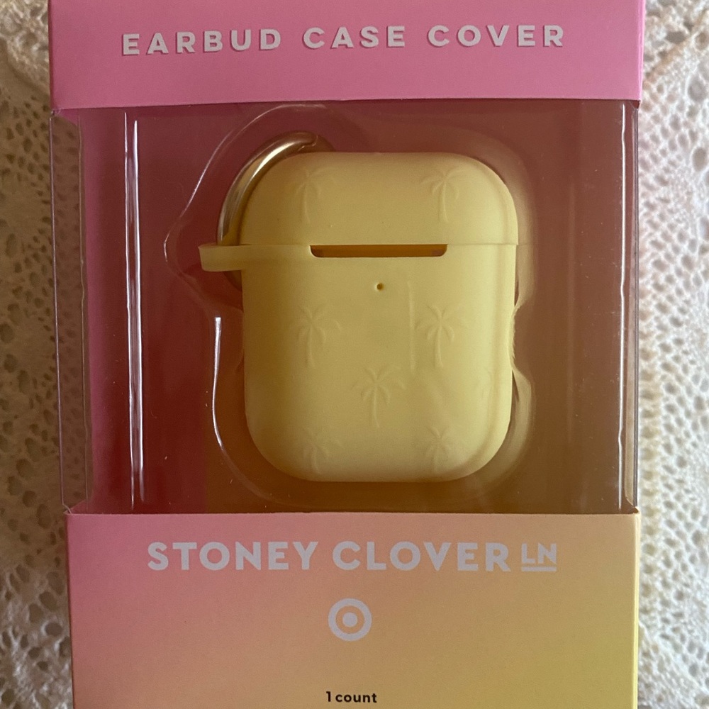 Stoney Clover Lane Earbud Case Yellow
